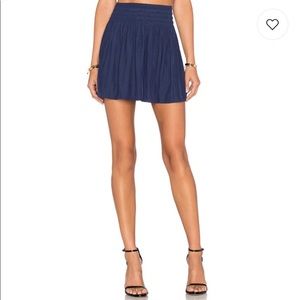 Ramy Brook Navy smocked waist Skirt